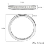 RHAPSODY 950 Platinum IGI Certified Diamond (VS-E-F) Full Eternity Band Ring 1.00 Ct.