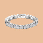 RHAPSODY 950 Platinum IGI Certified Diamond (VS/E-F) Eternity  Ring 1.00 Ct.