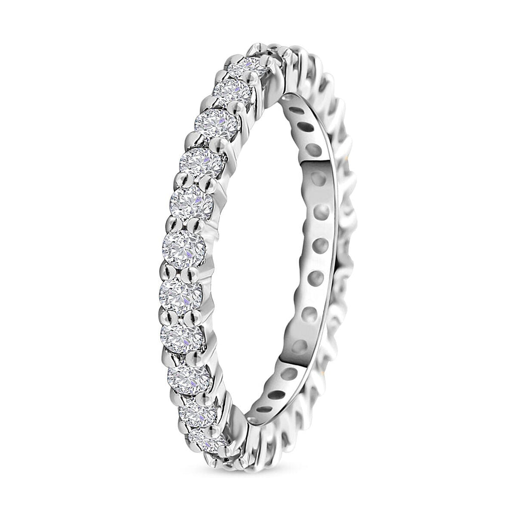 RHAPSODY 950 Platinum IGI Certified Diamond (VS/E-F) Eternity  Ring 1.00 Ct.
