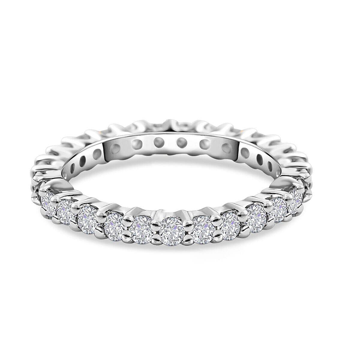 RHAPSODY 950 Platinum IGI Certified Diamond (VS/E-F) Eternity Wedding Band Ring 1.00 Ct. 3873767 13
