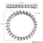 RHAPSODY 950 Platinum IGI Certified Diamond (VS/E-F) Eternity  Ring 1.00 Ct.