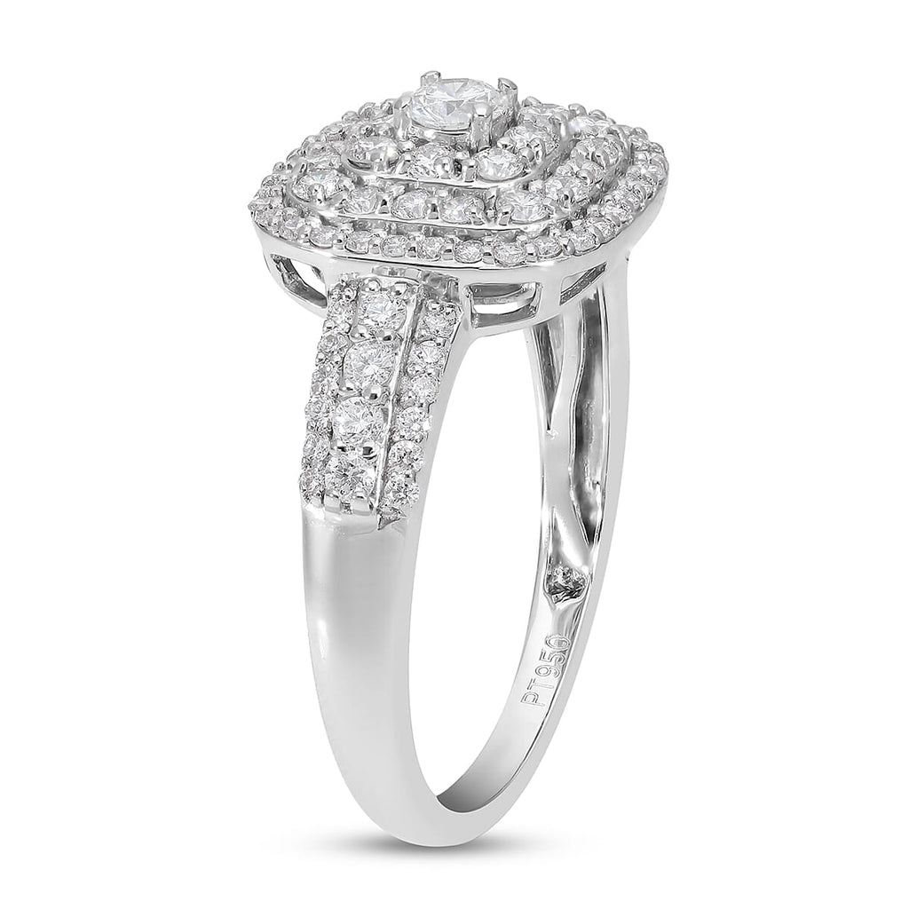 RHAPSODY 950 Platinum IGI Certified Diamond (VS-E-F) Ring 1.00 Ct.