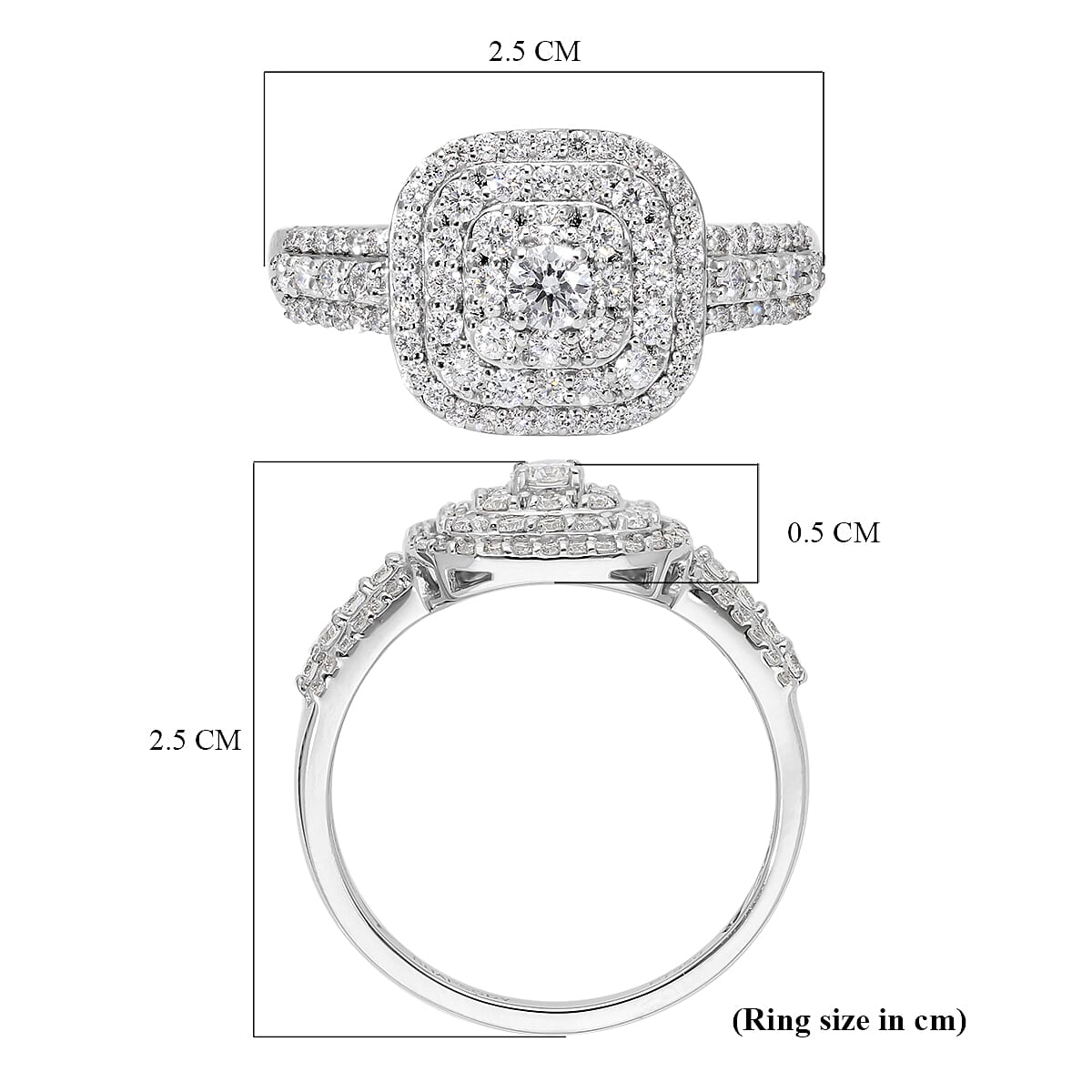 RHAPSODY 950 Platinum IGI Certified Diamond (VS/E-F) Ring 1.00 Ct. 7597157 11