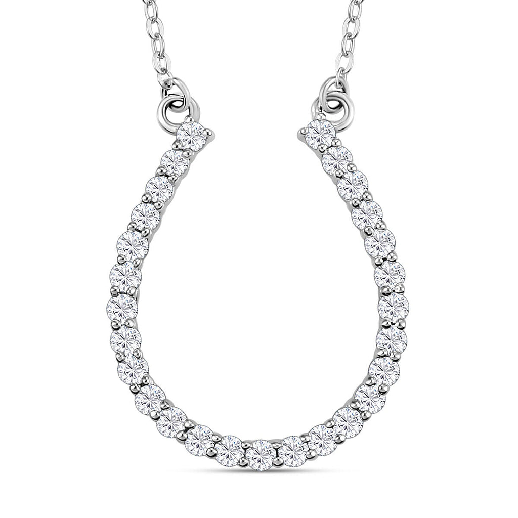RHAPSODY 950 Platinum IGI Certified Diamond (VS-E-F) Necklace (Size - 18) 0.50 Ct.
