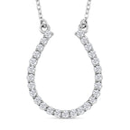 RHAPSODY 950 Platinum IGI Certified Diamond (VS-E-F) Necklace (Size - 18) 0.50 Ct.