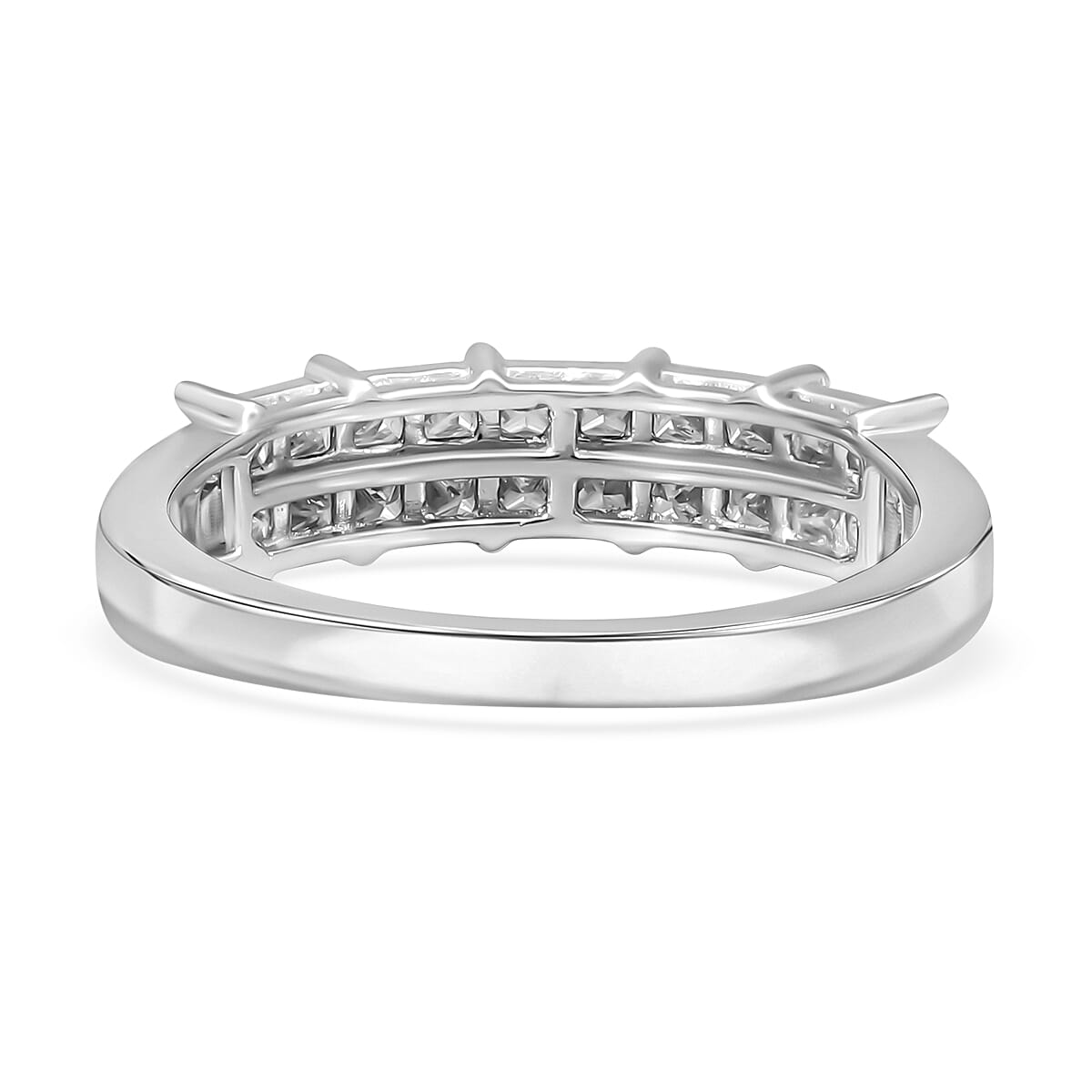 RHAPSODY 950 Platinum IGI Certified (VS-E-F) Square Cut White Diamond Ring 1.00 Ct, Platinum wt. 4.75 Gms. 7785050 4