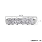 RHAPSODY 950 Platinum IGI Certified (VS-E-F) Square Cut White Diamond Ring 1.00 Ct, Platinum wt. 4.75 Gms.