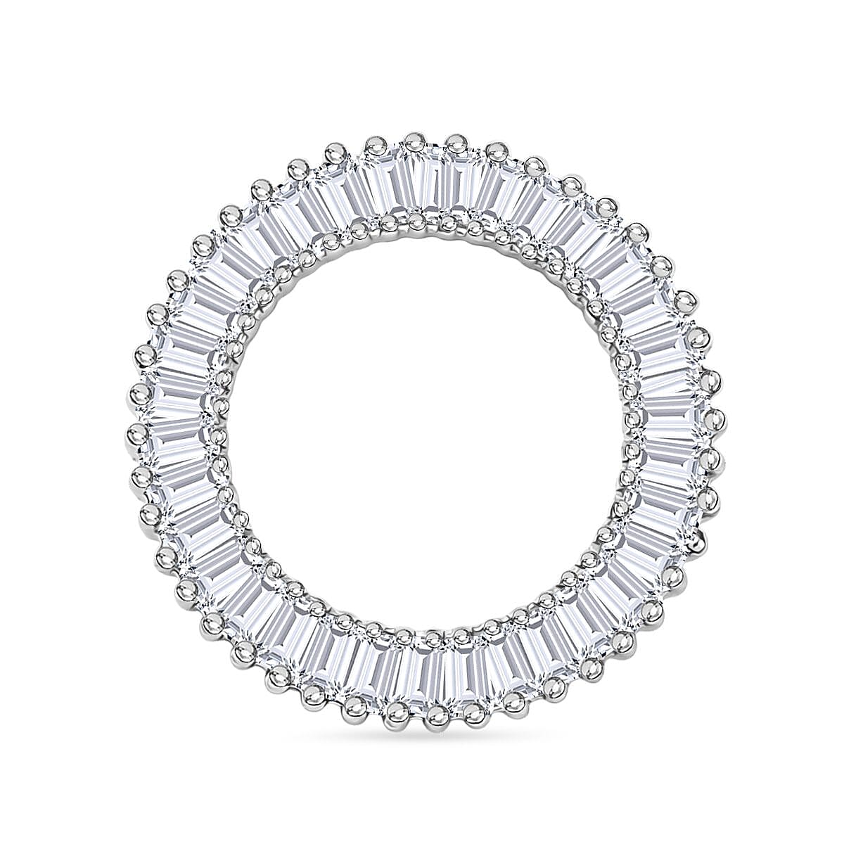 RHAPSODY 950 Platinum IGI Certified (VS-E-F) White Diamond Circle Pendant 8089634 8