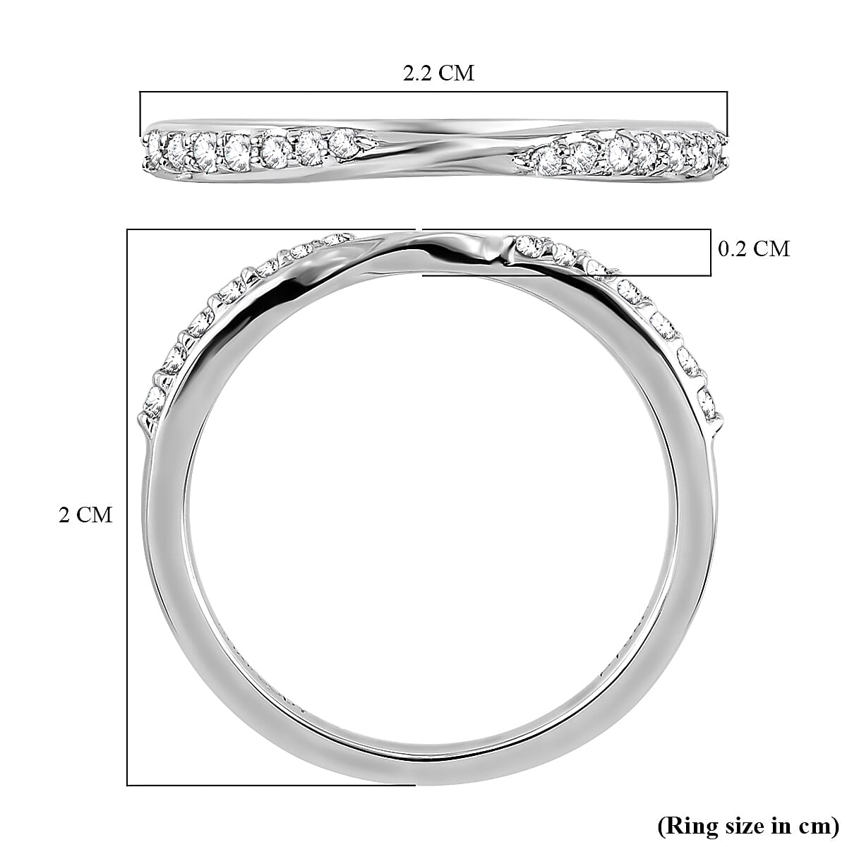 RHAPSODY 950 Platinum IGI Certified (VS-E-F) Diamond Band Ring 0.14 Ct. 3652088 6