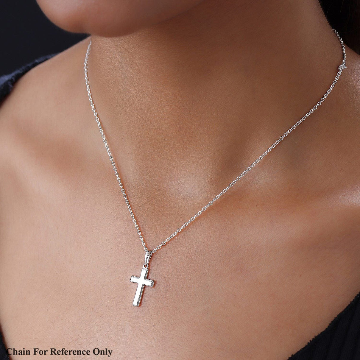 950 Platinum Plain Cross Pendant 2829835 2
