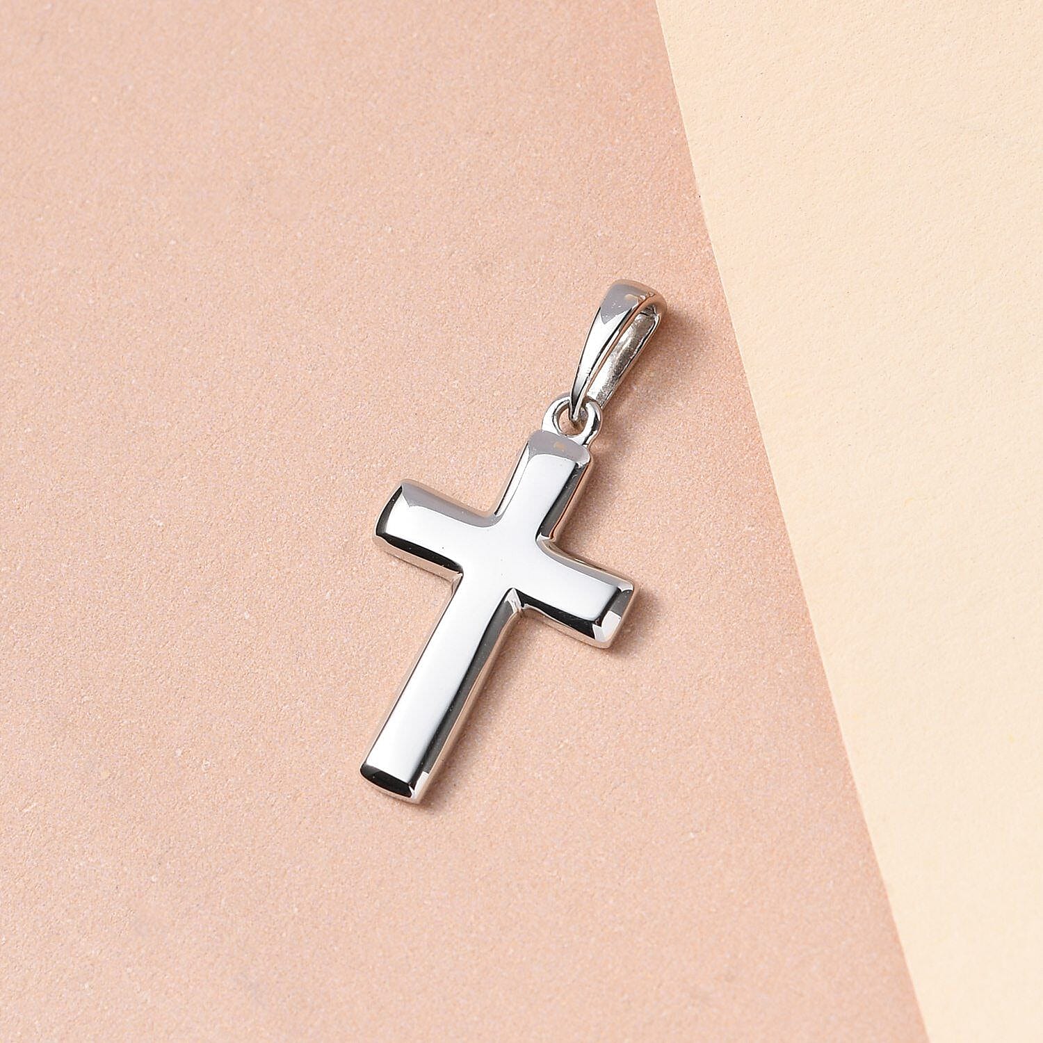950 Platinum Plain Cross Pendant 2829835 3
