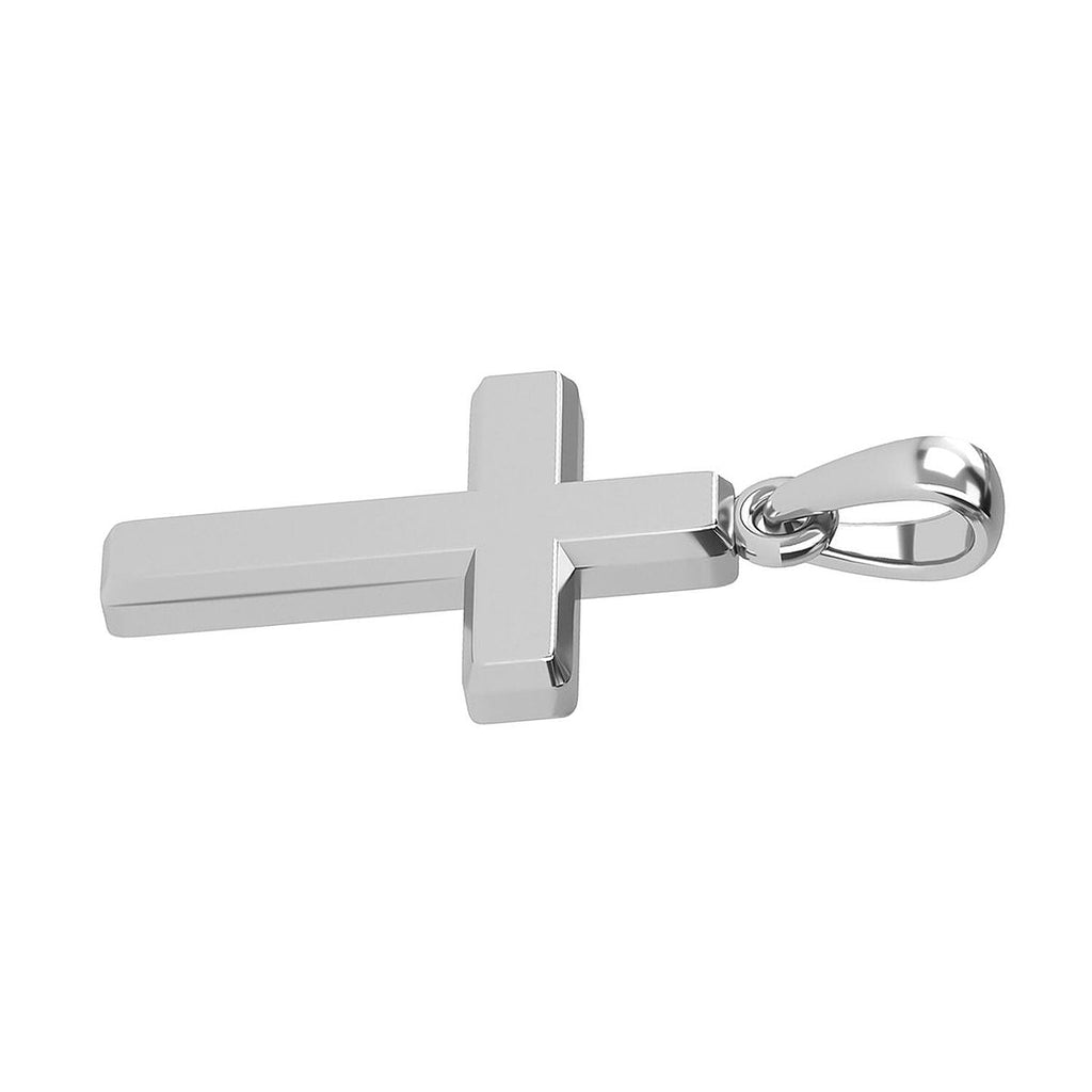 RHAPSODY 950 Platinum Plain Cross Pendant in Supreme Finish 2.15 gram