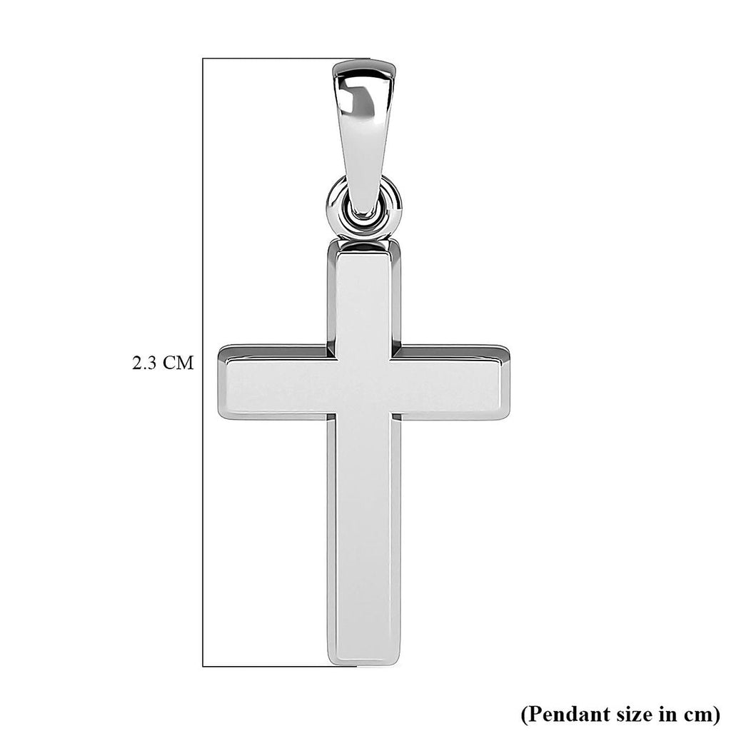 RHAPSODY 950 Platinum Plain Cross Pendant in Supreme Finish 2.15 gram