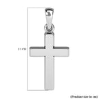 RHAPSODY 950 Platinum Plain Cross Pendant in Supreme Finish 2.15 gram