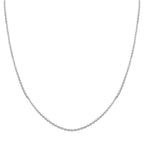 950 Platinum Oval Link Chain (Size - 18) with Spring Ring Clasp