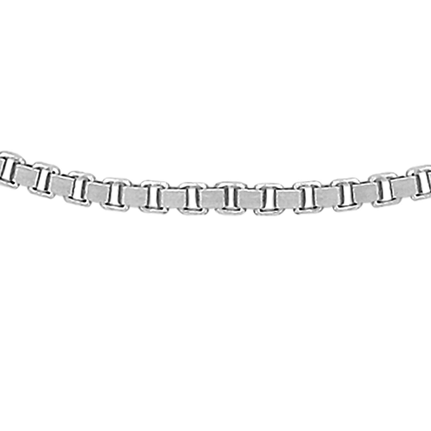 RHAPSODY 950 Platinum Venetian 1mm Box Chain 16 Inch with Supreme Finish 7167691 0