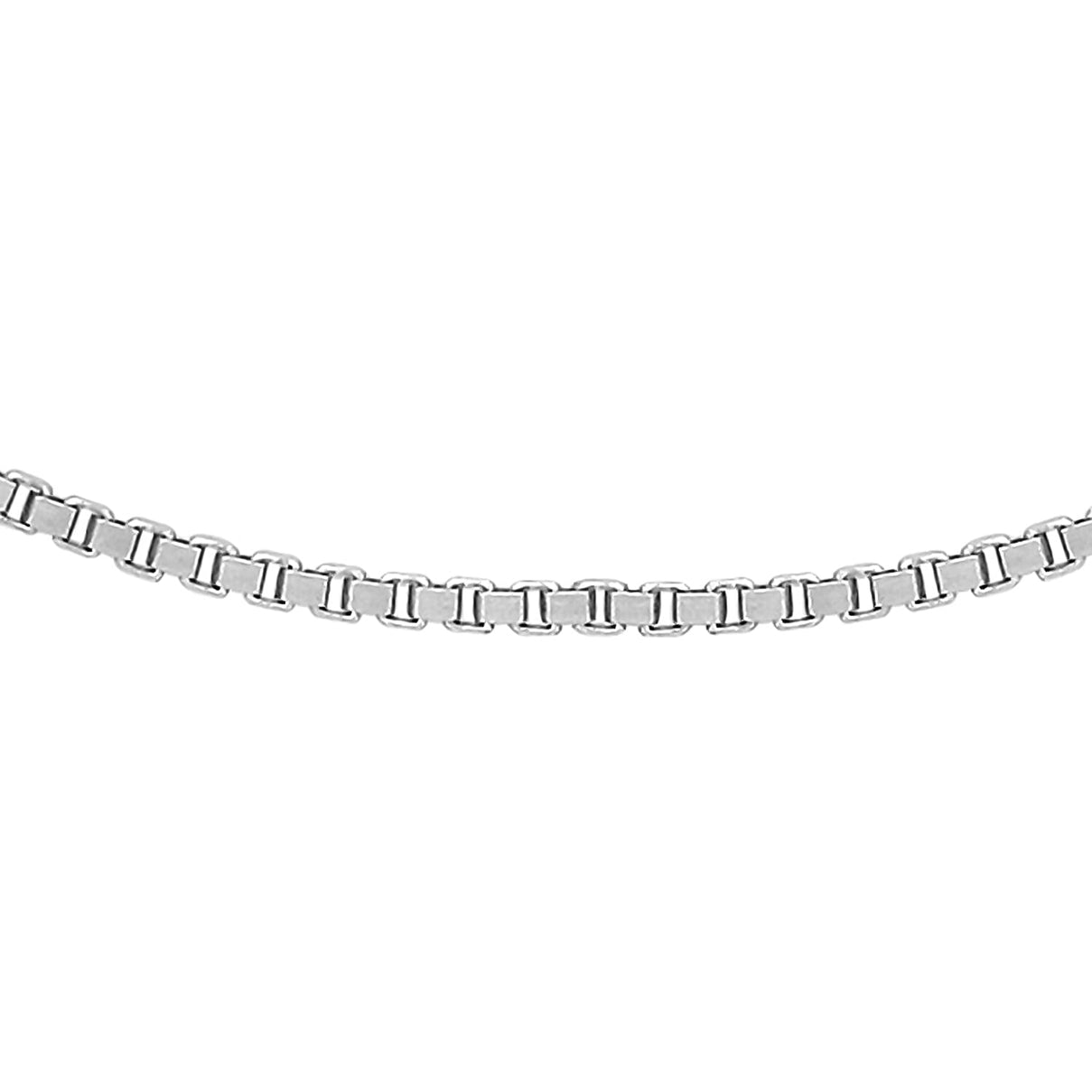 RHAPSODY 950 Platinum Venetian 1mm Box Chain 16 Inch with Supreme Finish 7167691 2