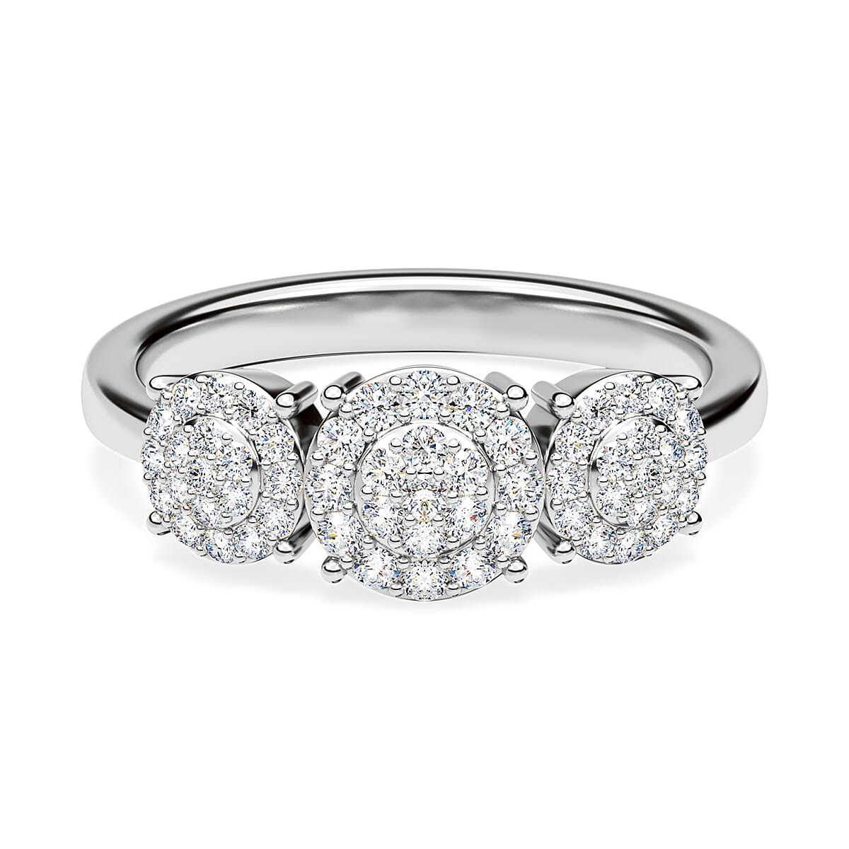 RHAPSODY 950 Platinum and Diamond Cluster Ring 0.47 Ct. 7831868 0