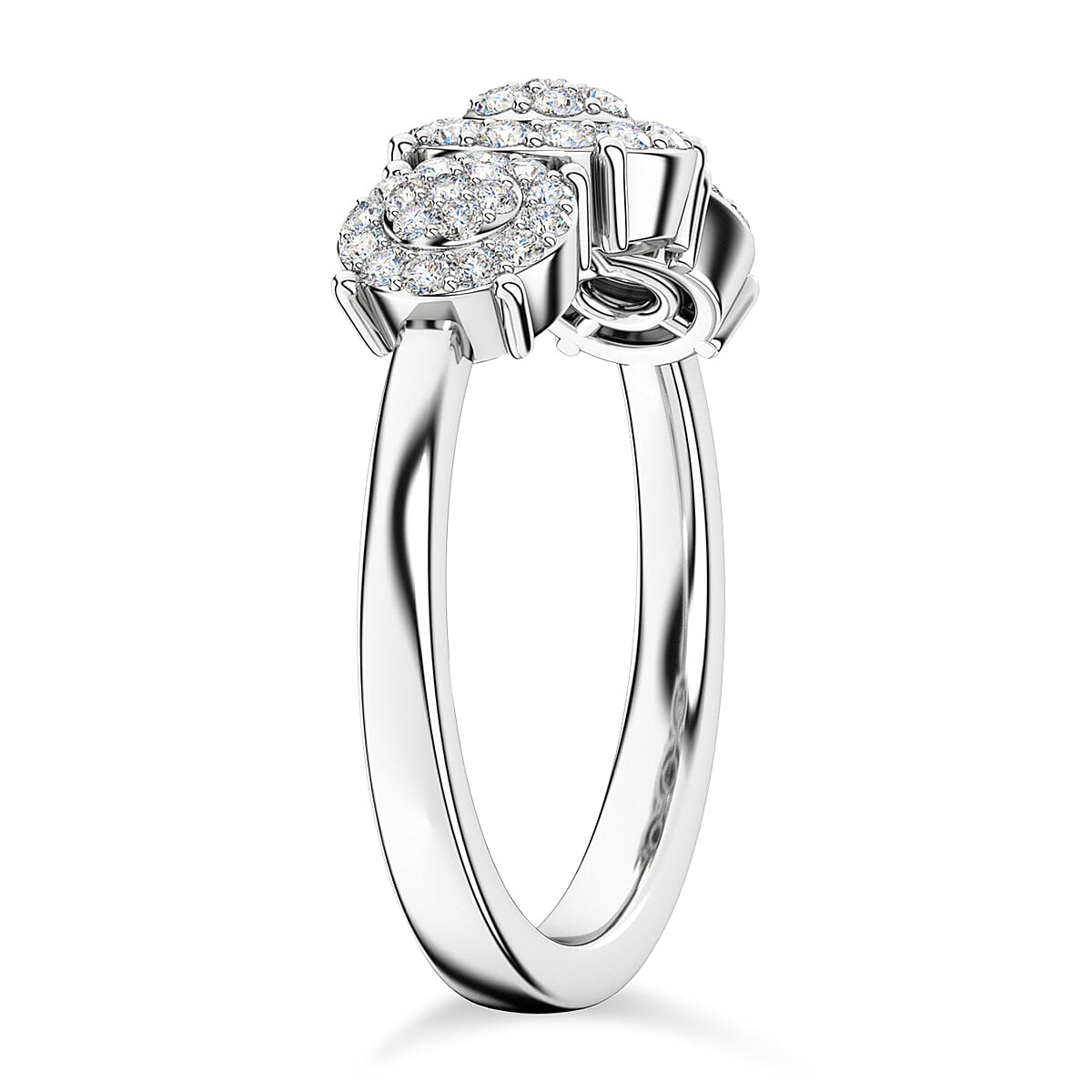 RHAPSODY 950 Platinum and Diamond Cluster Ring 0.47 Ct. 7831868 4