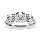 RHAPSODY 950 Platinum IGI Certified Diamond Cluster Ring 0.50 Ct.