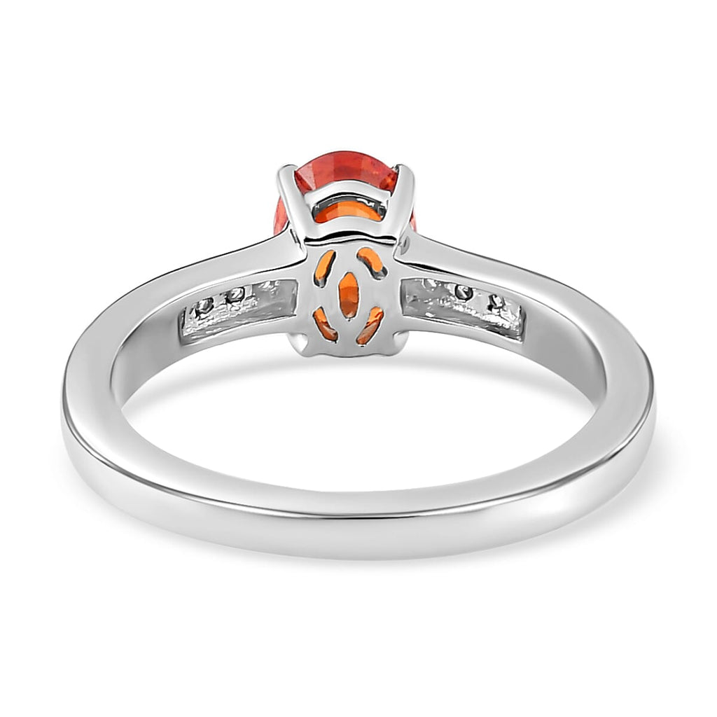 RHAPSODY 950 Platinum AAAA Red Sapphire and Diamond (VS-E-F) Ring 1.20 Ct, Platinum Wt. 5.16 Gms