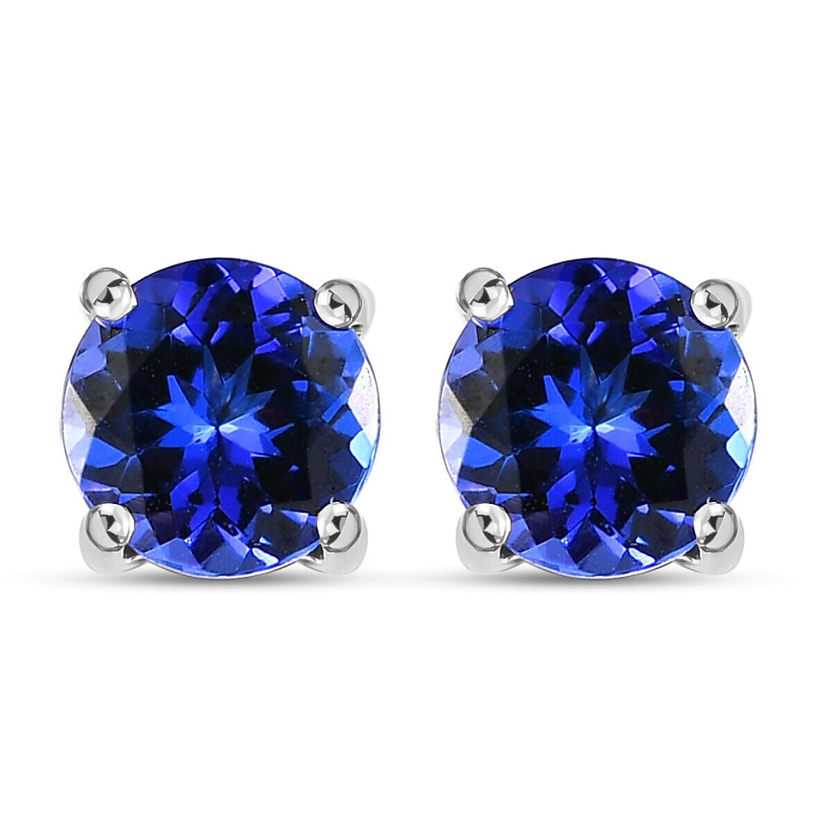 RHAPSODY 950 Platinum AAAA Tanzanite Stud Earrings (with Screw Back) 1.08 Ct. 3687833 0