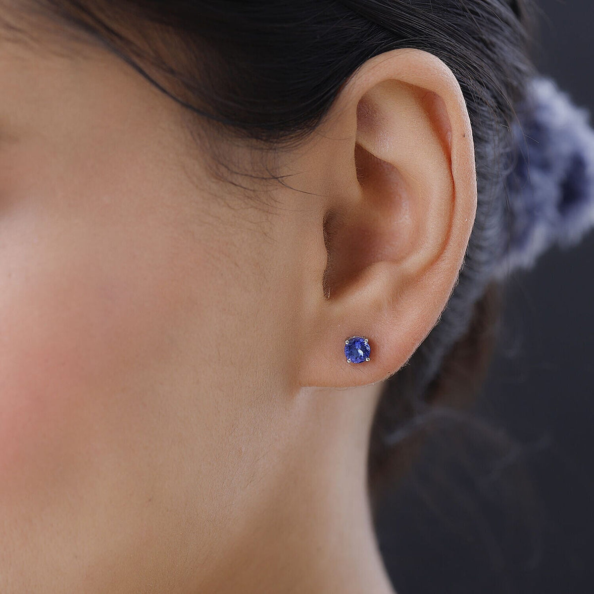 RHAPSODY 950 Platinum AAAA Tanzanite Stud Earrings (with Screw Back) 1.08 Ct. 3687833 2