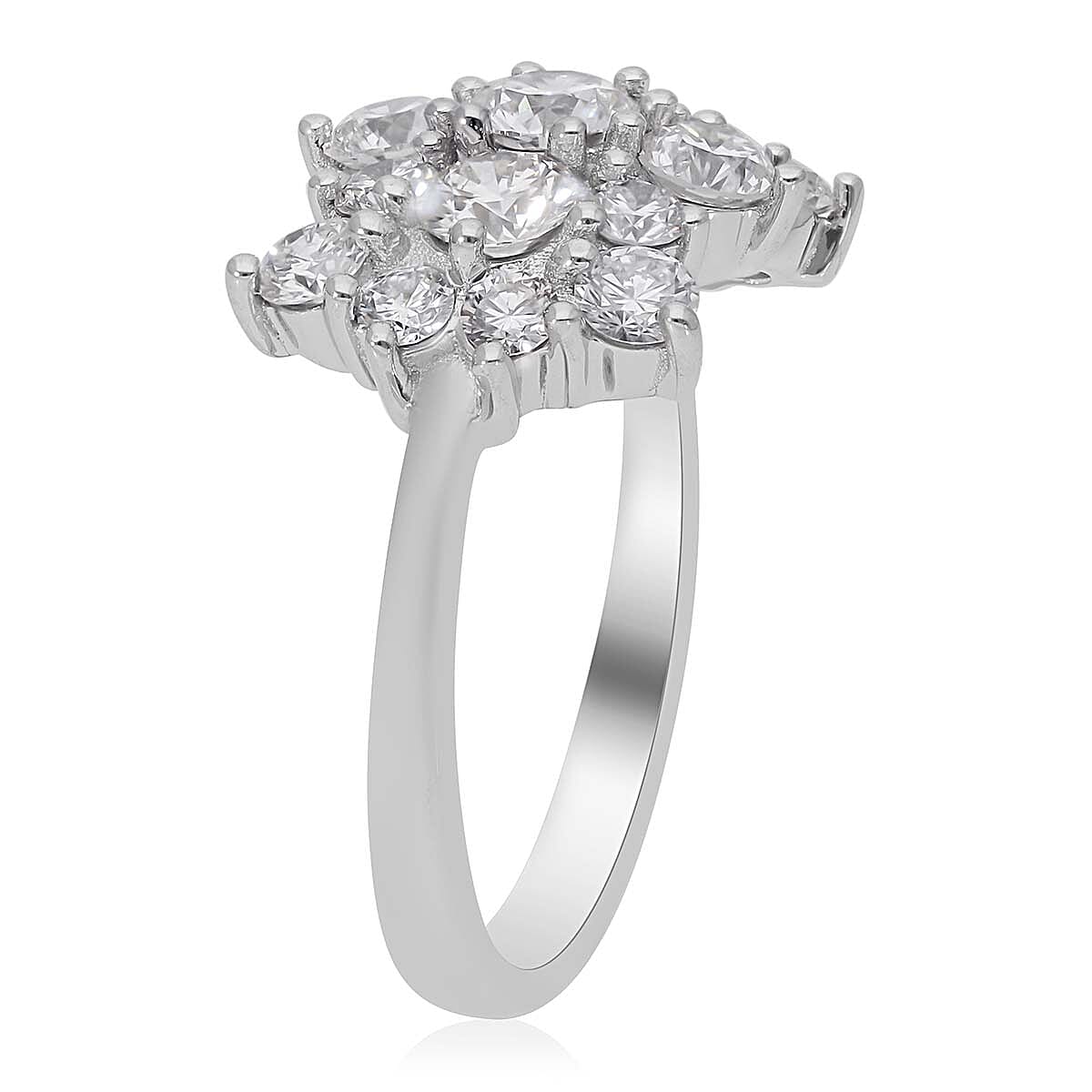 RHAPSODY 2 Ct IGI Certified VS EF Diamond Boat Ring in 950 Platinum 7302943 4