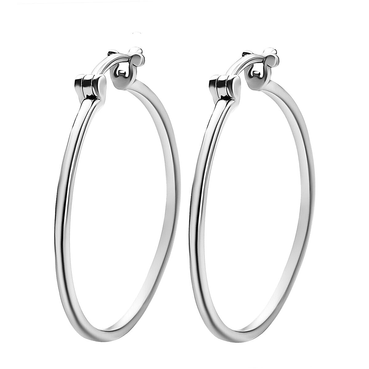 RHAPSODY High Finish Hoop Earrings in 950 Platinum 3.64 Grams 3380075 4