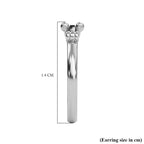 950 White Platinum Hoop Earrings