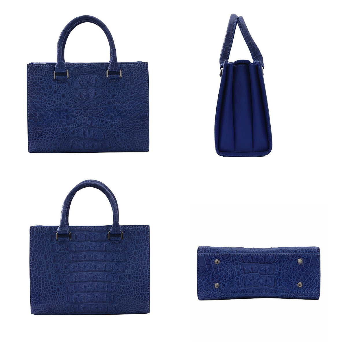 RIVER 100% Genuine Crocodile Leather Bag with Zipper Closure 7599811 1