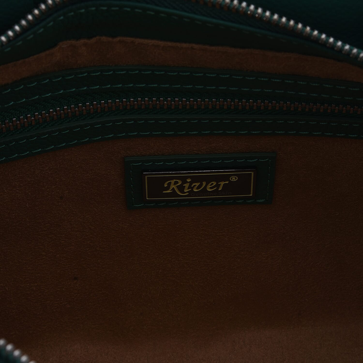 RIVER 100% Genuine Crocodile Leather Bag with Zipper Closure 7599813 2