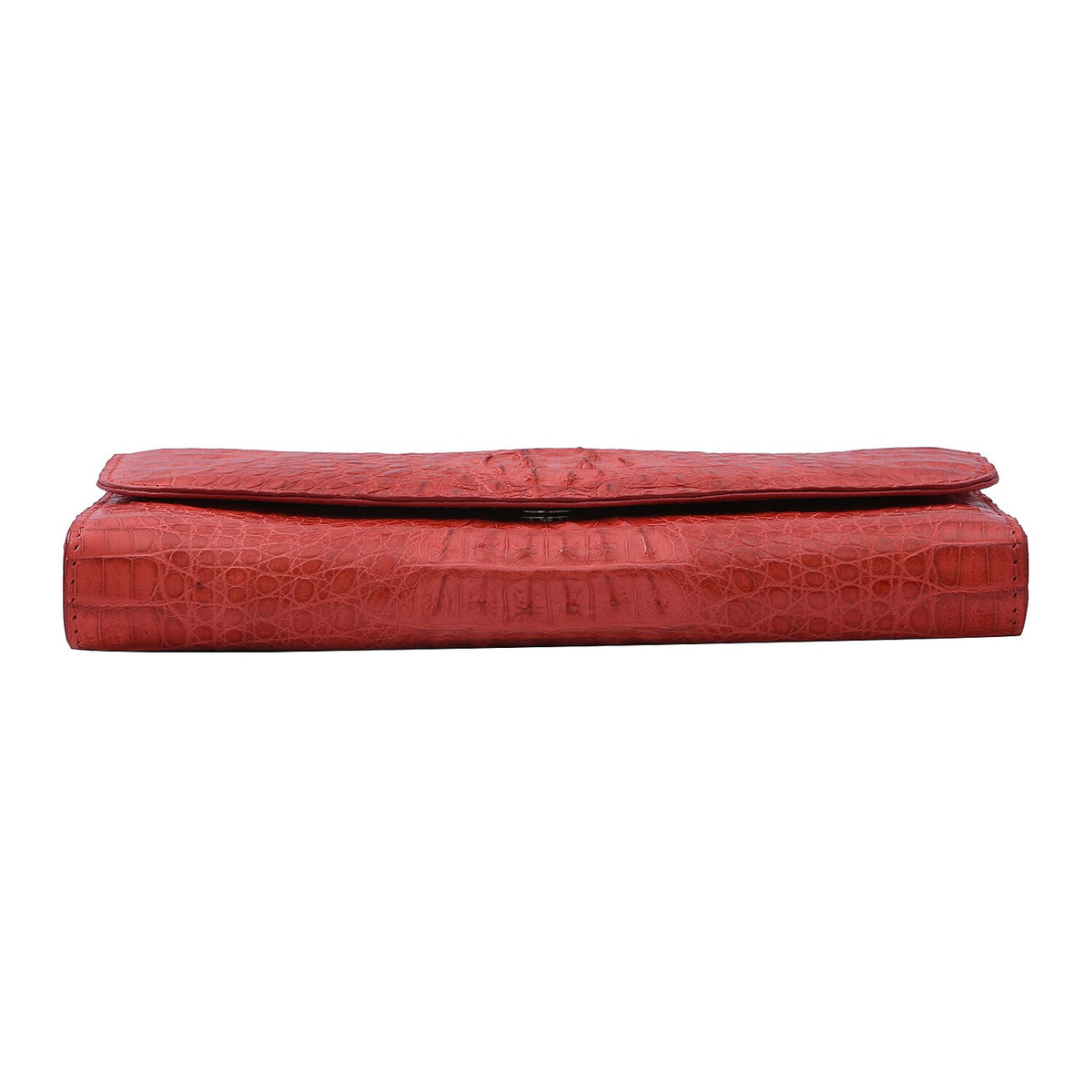 RIVER 100% Genuine Crocodile Leather Wallet with Magnetic Lock - Red 7598002 4