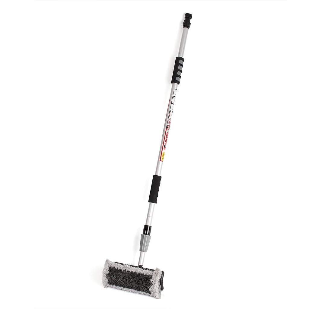 2m Extendable Telescopic Water Fed Soft Wash Brush - Grey - Cars, Vans, Conservatory, Windows, Caravans