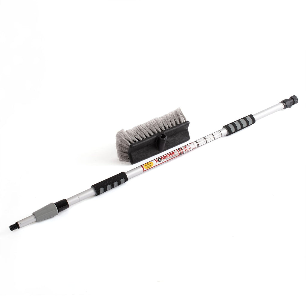 2m Extendable Telescopic Water Fed Soft Wash Brush - Grey - Cars, Vans, Conservatory, Windows, Caravans