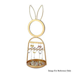 Rabbit Design Jewellery Rack with Mirror (Size 35x12x12 Cm) - Gold