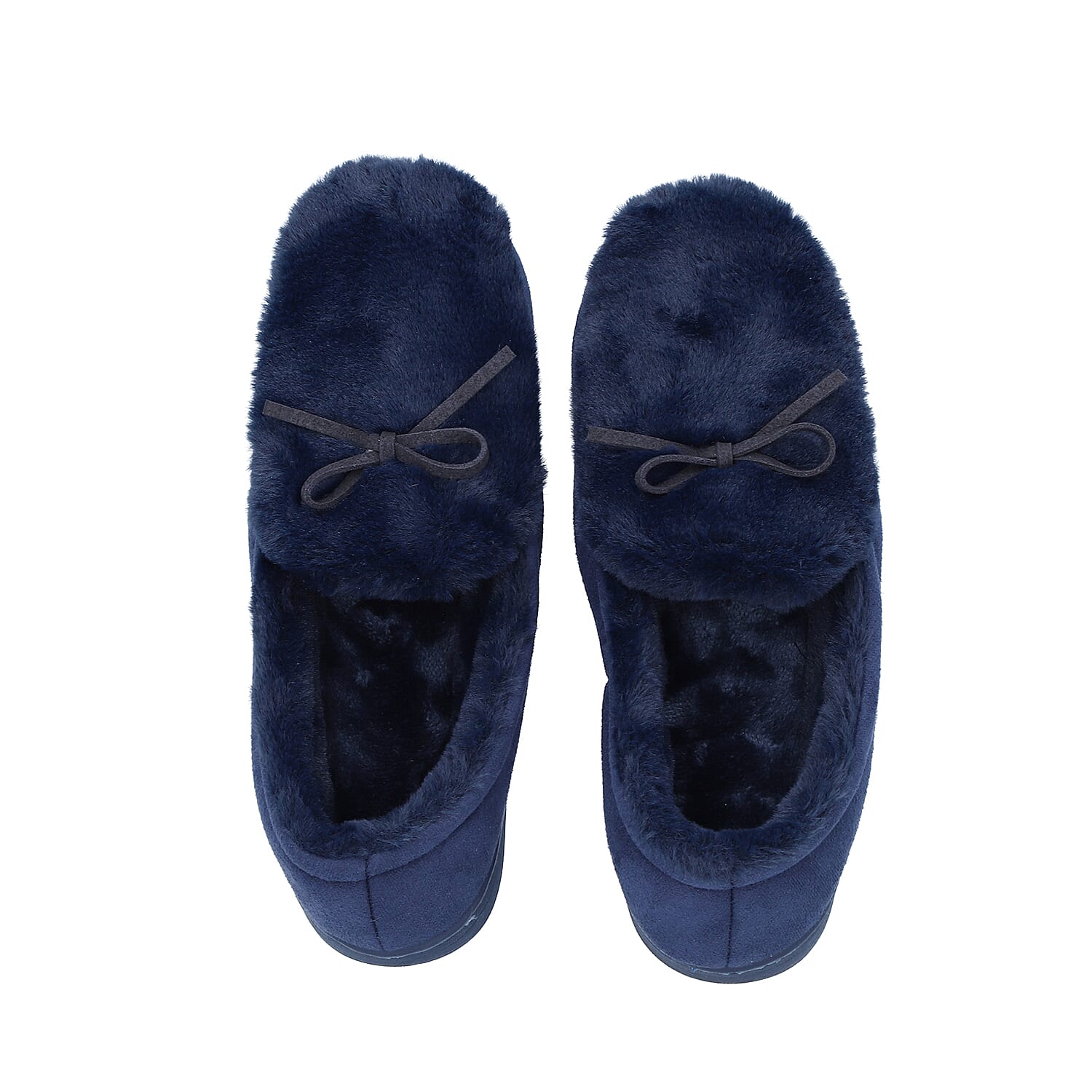 Rabbit Faux Fur Shoes For Women's - Navy 3871335 4