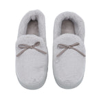 Rabbit Faux Fur Shoes with Waterproof TPR Sole (Size 3-4) - Grey