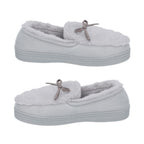 Rabbit Faux Fur Shoes with Waterproof TPR Sole (Size 3-4) - Grey