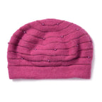 Timeless Pearl-Adorned super Cozy Fashion Beret - Pink