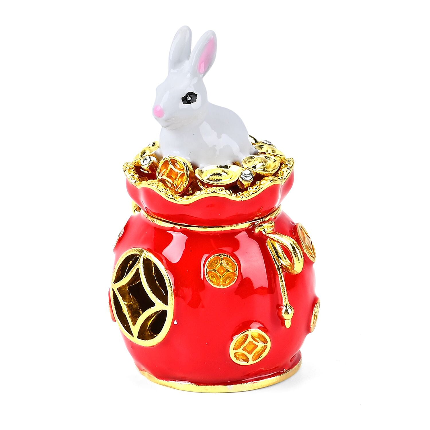Trinket Storage Box with Cute Rabbit on Top 7683268 0