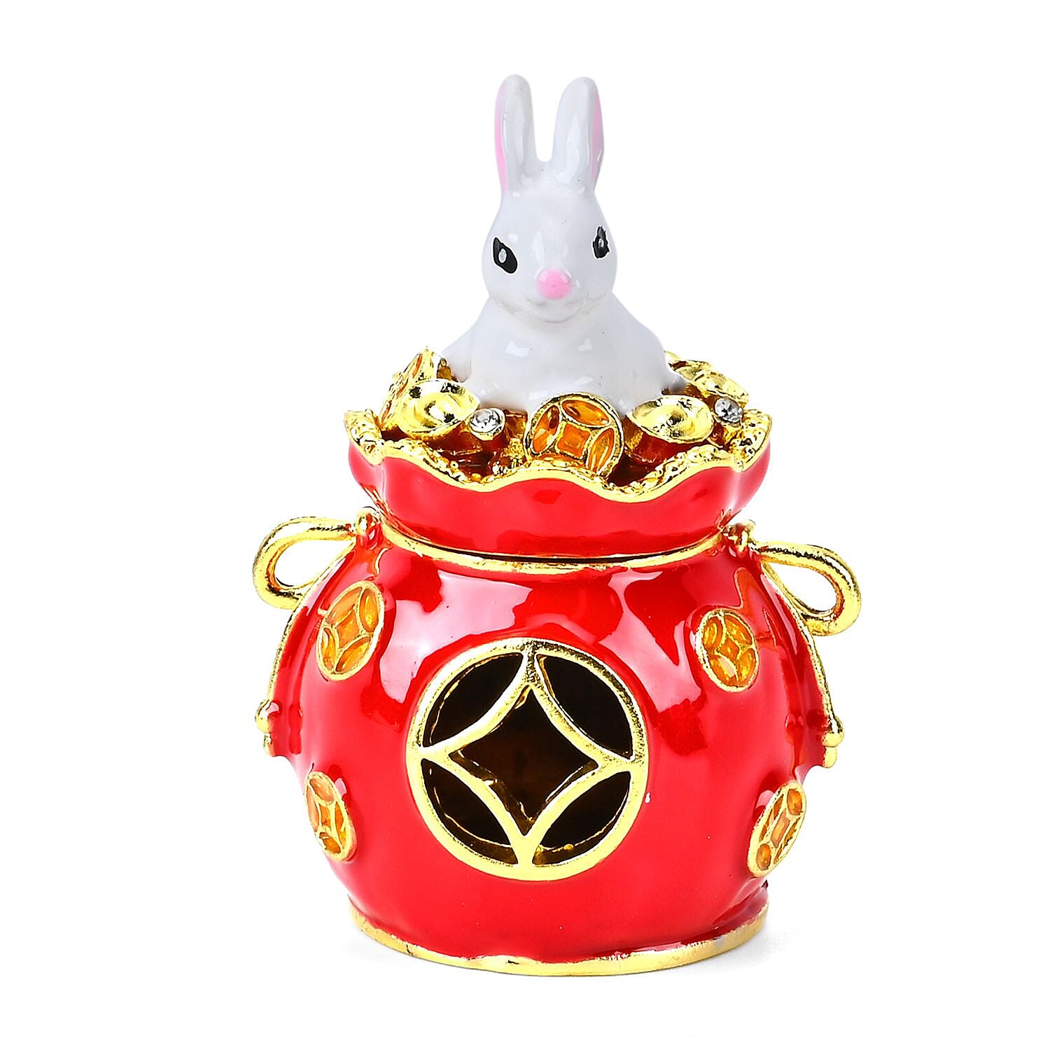 Trinket Storage Box with Cute Rabbit on Top 7683268 2
