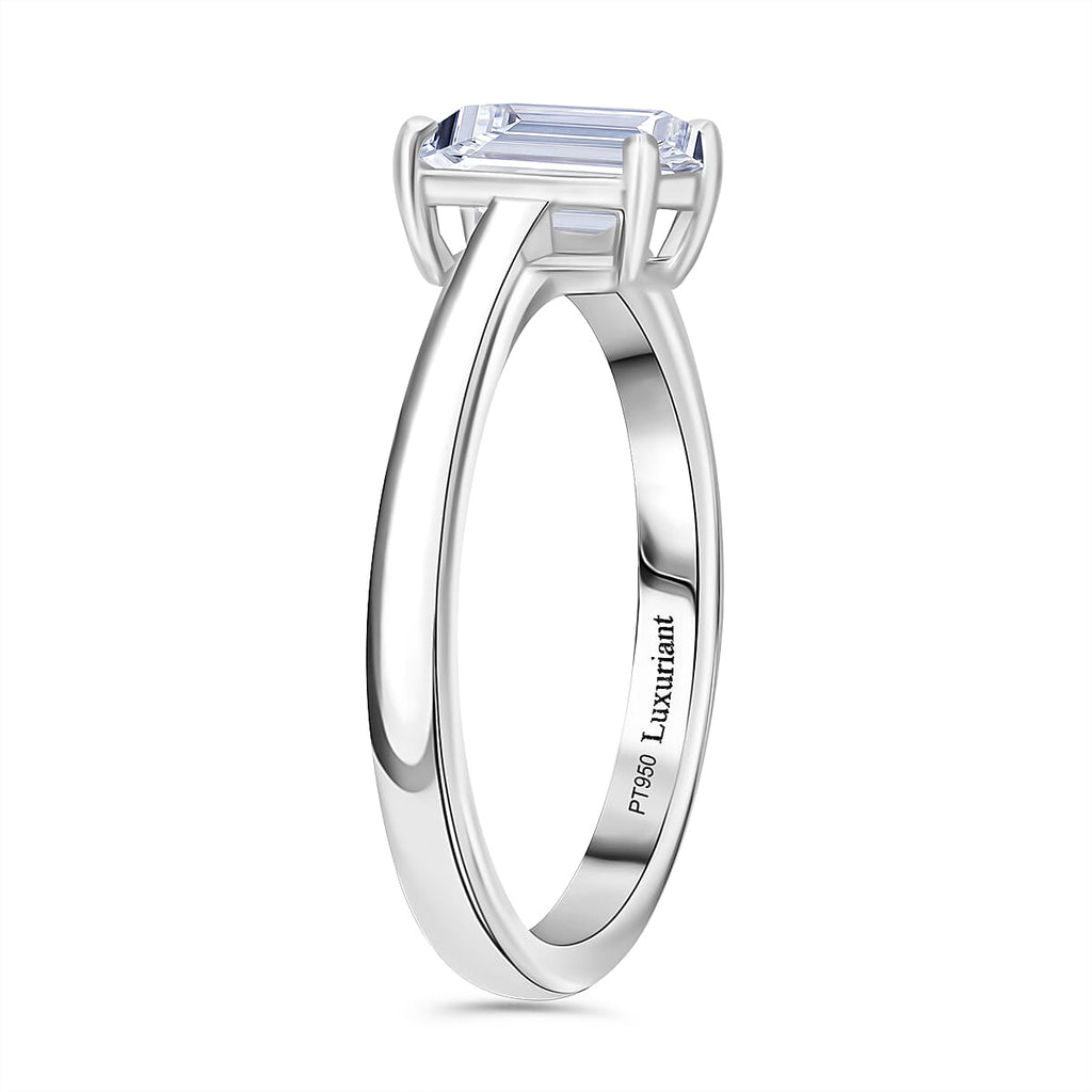 Rachel Galley 950 Platinum VS-EF Lab Grown Diamond VS-EF Ring, Platinum Wt.4.6 Gms  1.030  Ct.