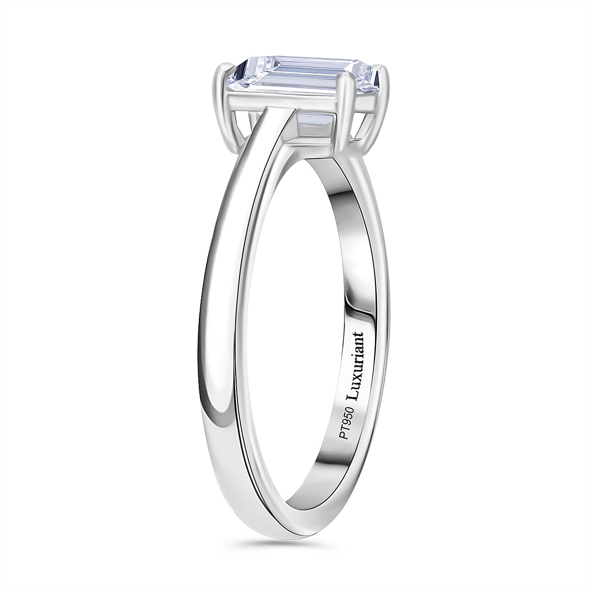 Rachel Galley 950 Platinum VS-EF Lab Grown Diamond VS-EF Ring, Platinum Wt.4.6 Gms  1.030  Ct. 8101401 2