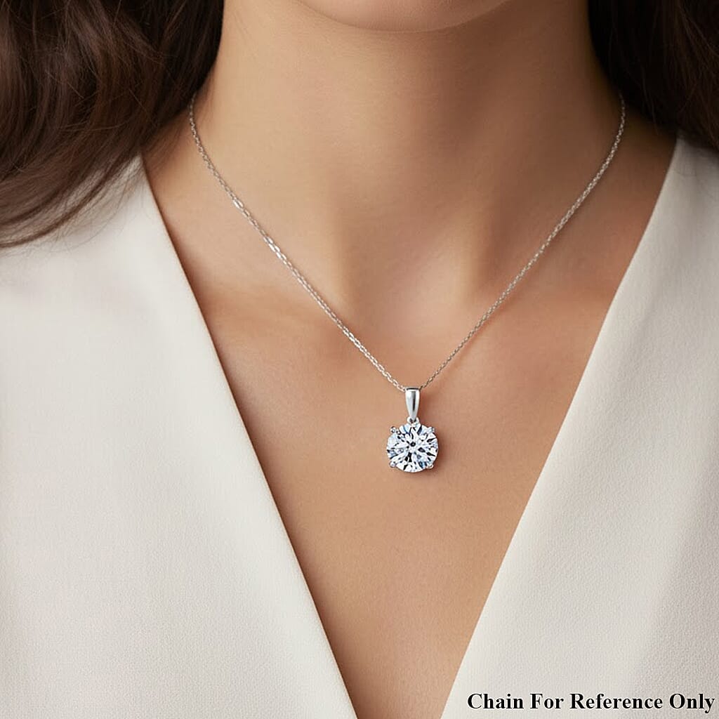 Rachel Galley 9K White Gold IGI Certified Lab Grown Diamond (VS-EF) Pendant 5.00 Ct. 8315673 2