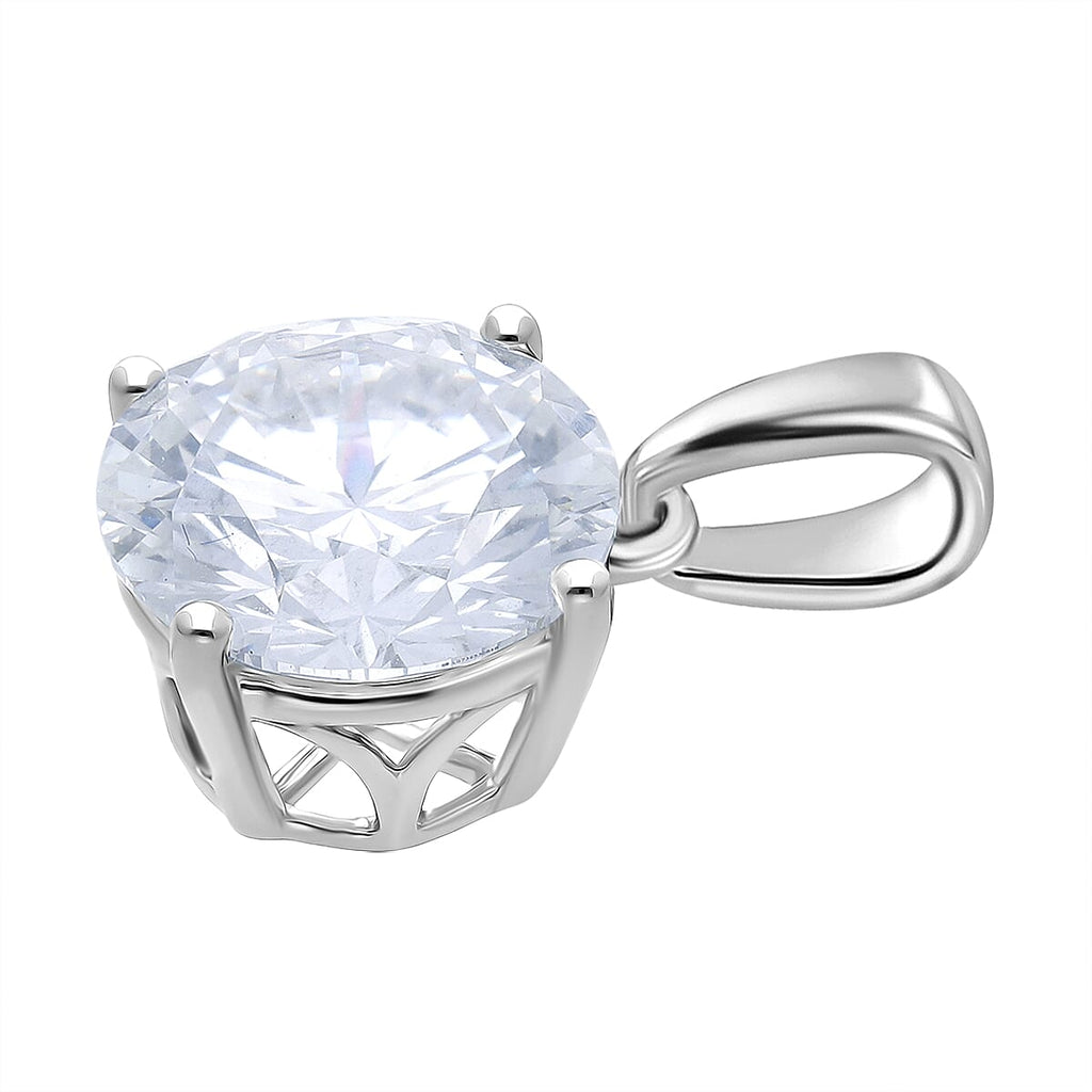 Rachel Galley 9K White Gold IGI Certified Lab Grown Diamond (VS-EF) Pendant 5.00 Ct.