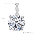 Rachel Galley 9K White Gold IGI Certified Lab Grown Diamond (VS-EF) Pendant 5.00 Ct.