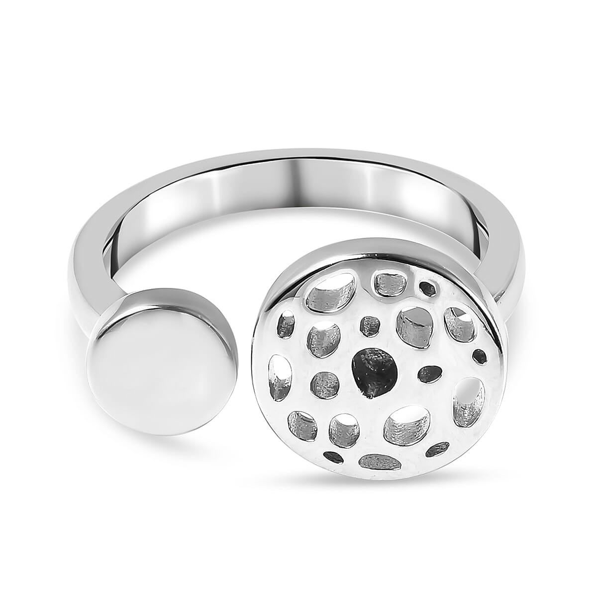 Rachel Galley Lattice Pattern Ring in Rhodium Plated Sterling Silver 3833584 2