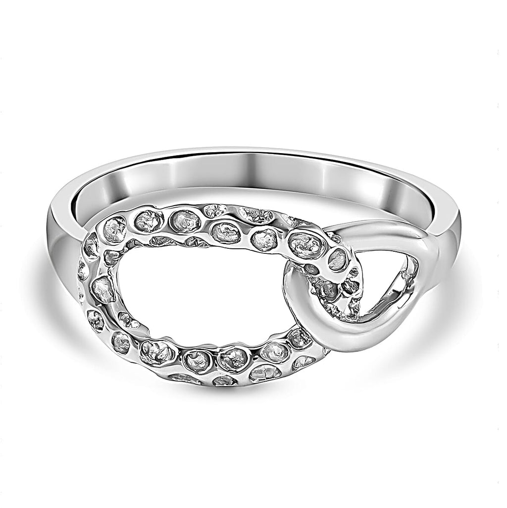 Rachel Galley Rhodium Overlay Sterling Silver Ring