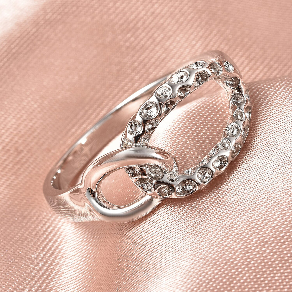 Rachel Galley Rhodium Overlay Sterling Silver Ring